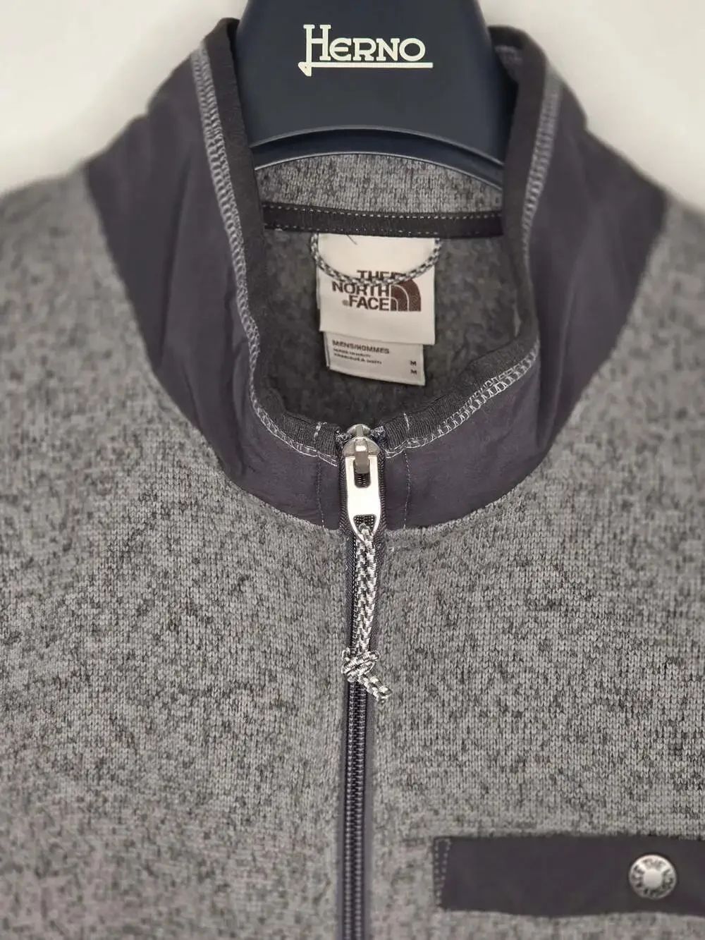 The North Face Gordon Lyons Full Zip Fleece Vest Mens Medium (M) Gray Heather